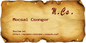 Mocsai Csongor névjegykártya